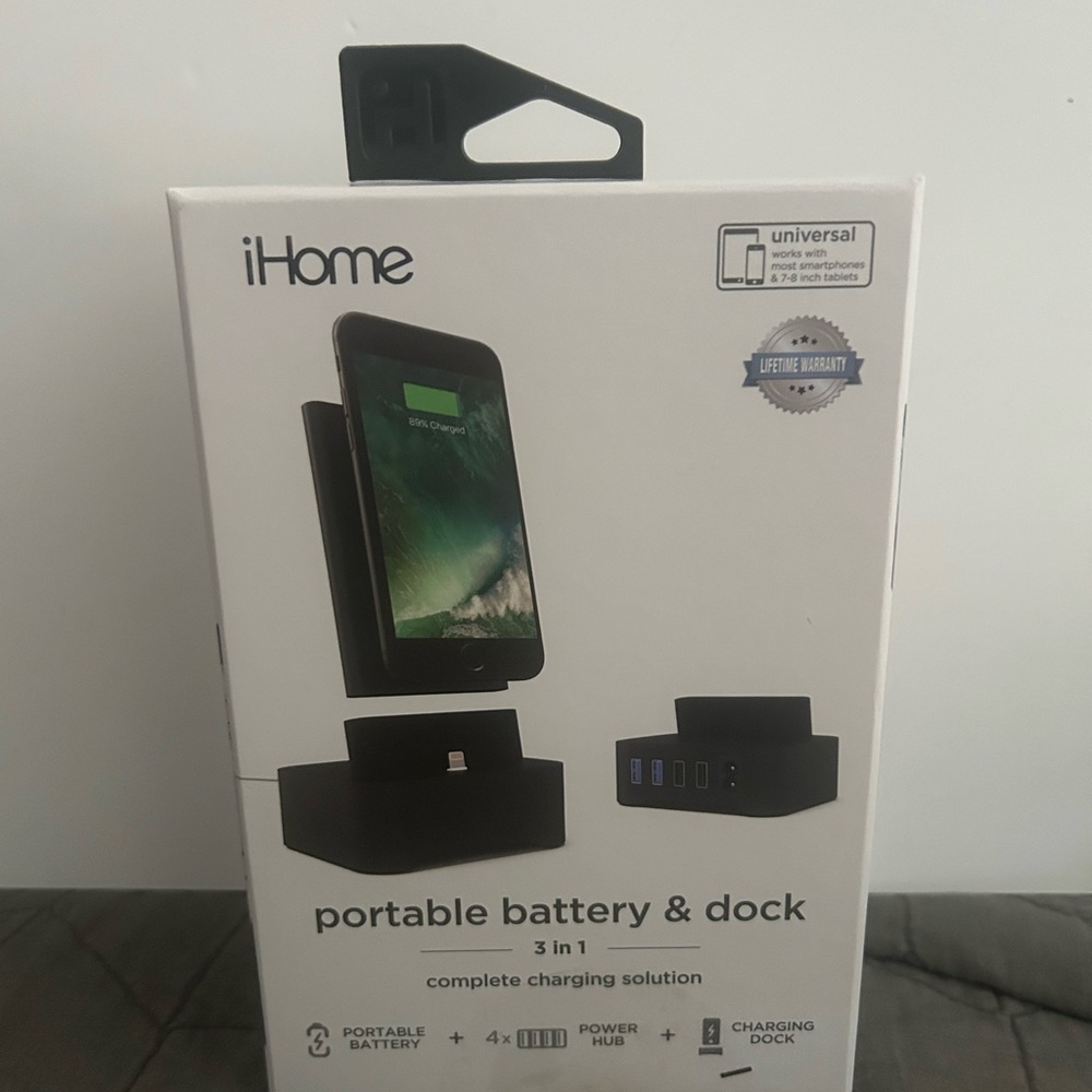 iHome Portable Battery & Dock‎ 3-in-1